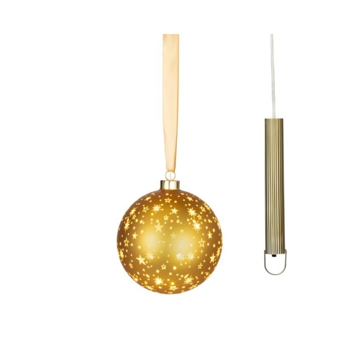 SFERA 15 LED STELLINE ORO D.14